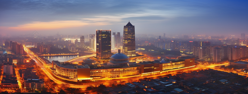 航拍天空下的城市灯光背景,高清,摄影图,摄影图片,图片大全,摄影图免费下载